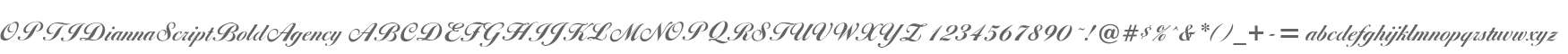 OPTIDiannaScriptBoldAgency