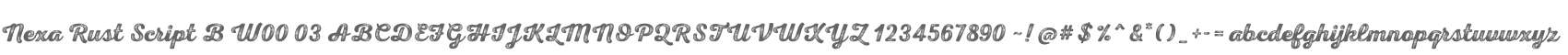 Nexa Rust Script B W00 03