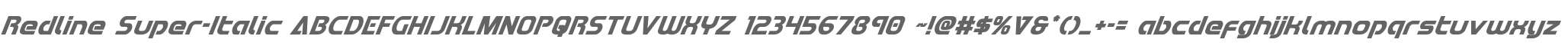 Redline Super-Italic