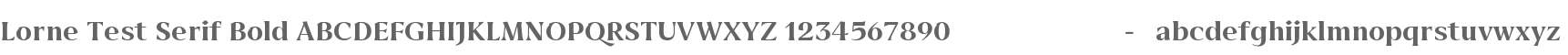 Lorne Test Serif