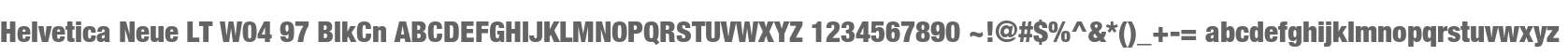 Helvetica Neue LT W04 97 BlkCn