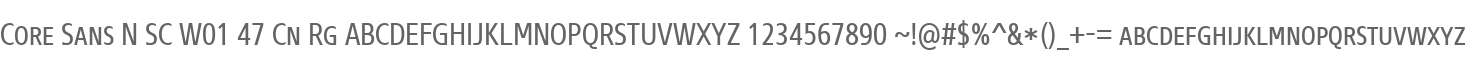Core Sans N SC W01 47 Cn Rg