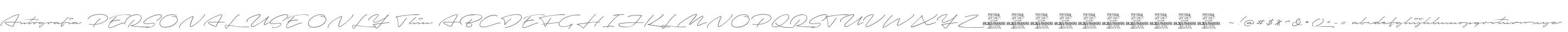 Autografia PERSONAL USE ONLY Thin