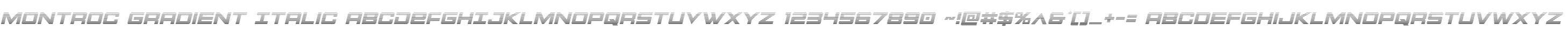 Montroc Gradient Italic