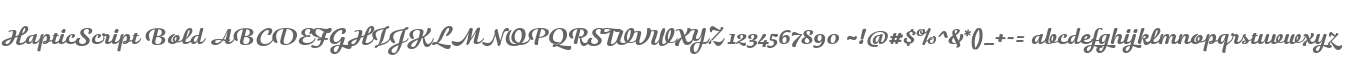 HapticScript Bold