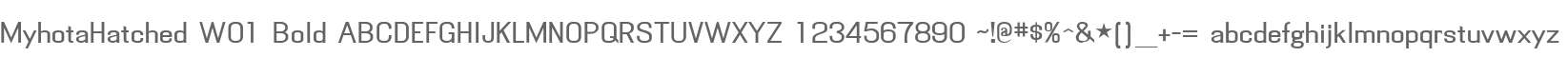 MyhotaHatched W01 Bold