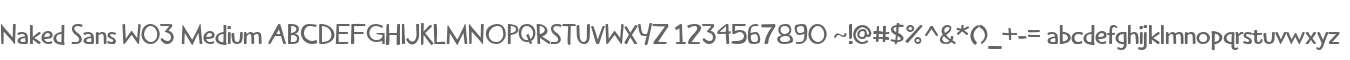 Naked Sans W03 Medium