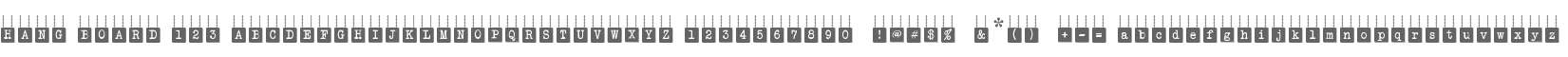 HANG BOARD 123