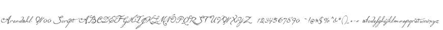 Arendahl W00 Script