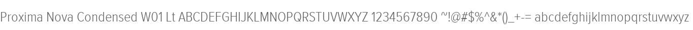 Proxima Nova Condensed W01 Lt