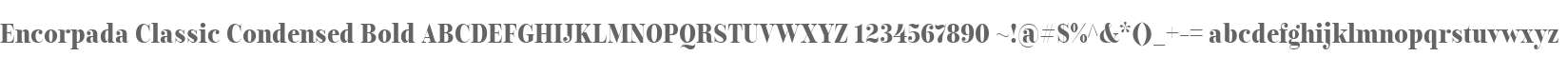 Encorpada Classic Condensed Bold