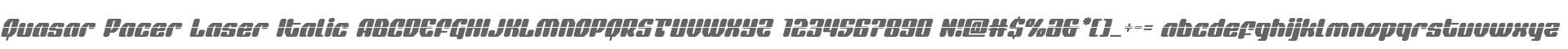 Quasar Pacer Laser Italic