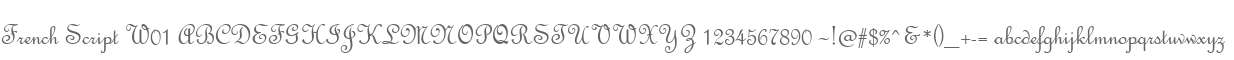 French Script W01