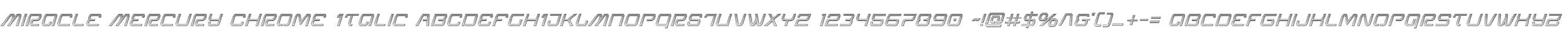 Miracle Mercury Chrome Italic