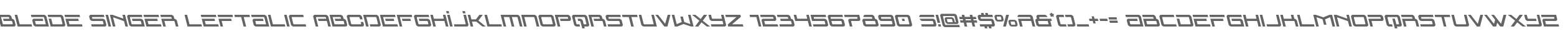Blade Singer Leftalic