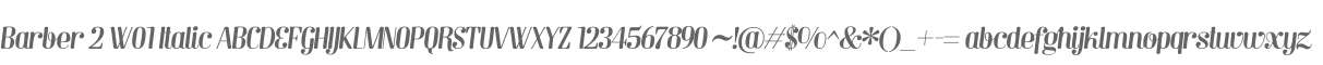 Barber 2 W01 Italic