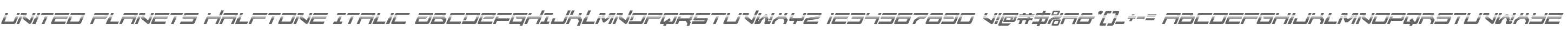 United Planets Halftone Italic
