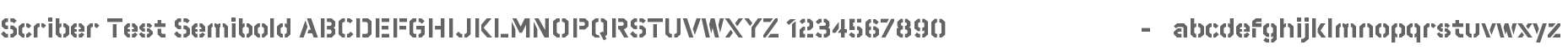 Scriber Test Semibold