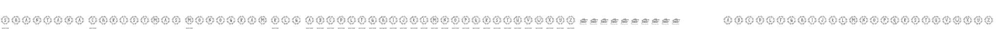 Shantana Christmas Monogram Reg