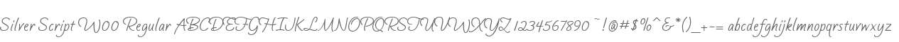 Silver Script W00 Regular