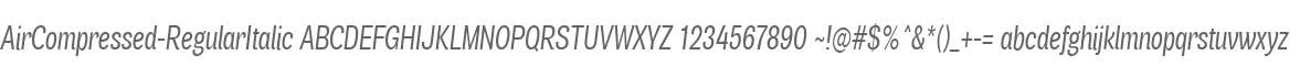 AirCompressed-RegularItalic