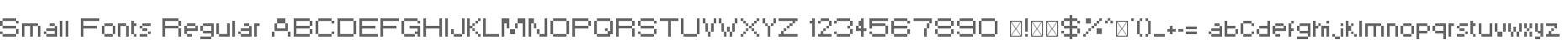 Small Fonts