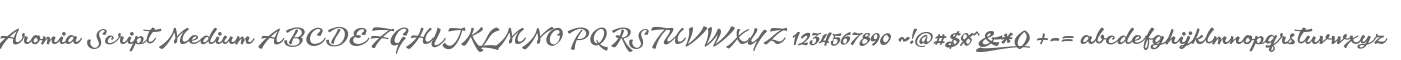 Aromia Script Medium