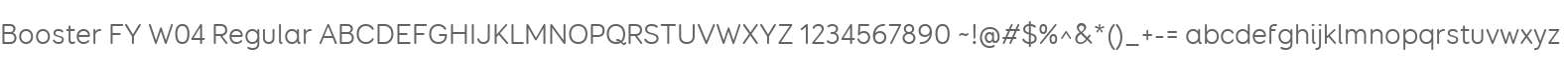 Booster FY W04 Regular