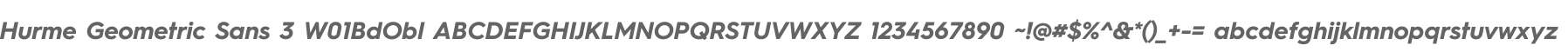 Hurme Geometric Sans 3 W01BdObl