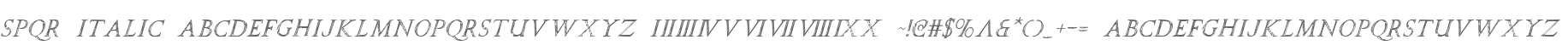 SPQR Italic