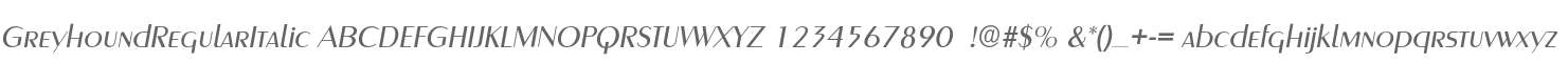 GreyhoundRegularItalic