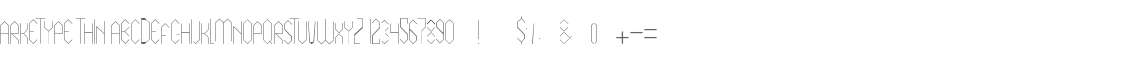 ARKETYPE THIN