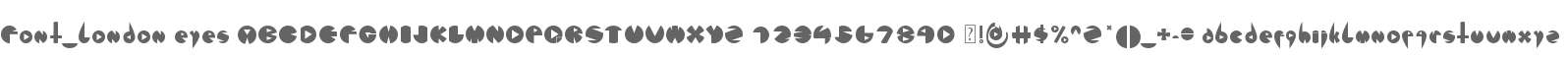 Font_london eyes