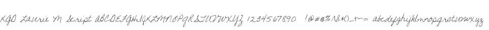 KGD Laurie M Script