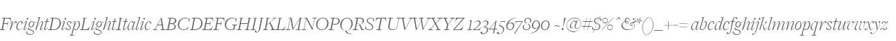 FreightDispLightItalic