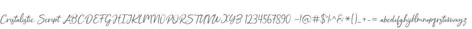 Cristalistic Script