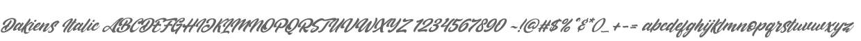 Dakiens Italic