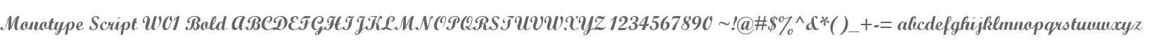 Monotype Script W01 Bold