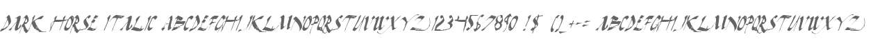 Dark Horse Italic