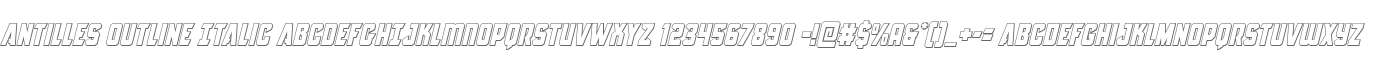 Antilles Outline Italic