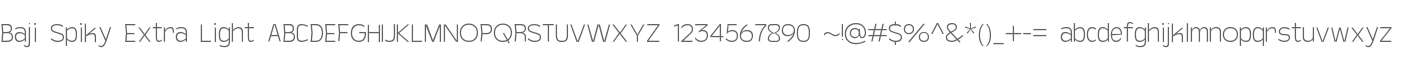 Baji Spiky Extra Light