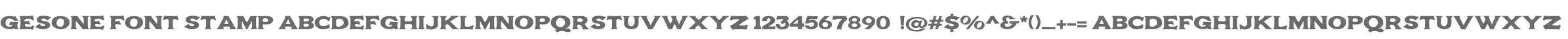 Gesone Font