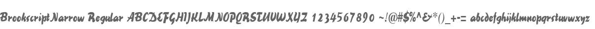 BrookscriptNarrow Regular