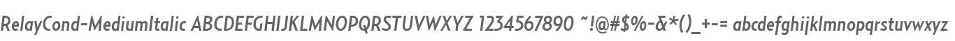 RelayCond-MediumItalic