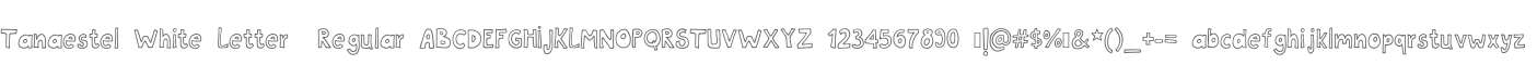 Tanaestel White Letter 01