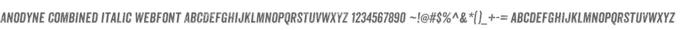 Anodyne Combined Italic Webfont