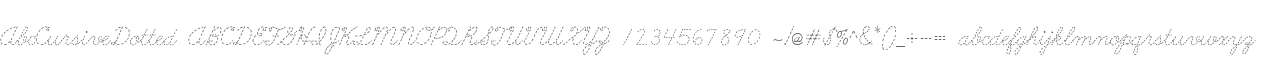 AbcCursiveDotted