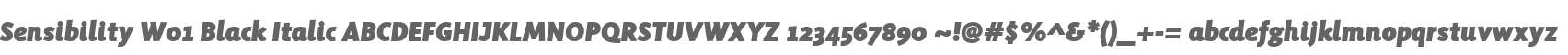 Sensibility W01 Black Italic
