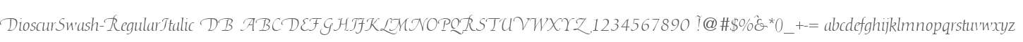 DioscurSwash-RegularItalic DB