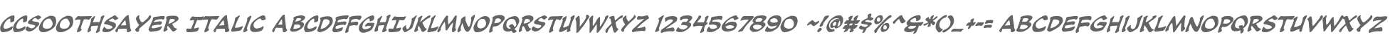 CCSoothsayer Italic